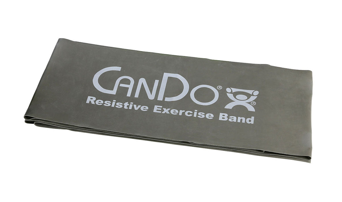 CanDo Latex Free Resistance Bands, Pre-Cut Strips, 5-foot - 30/box