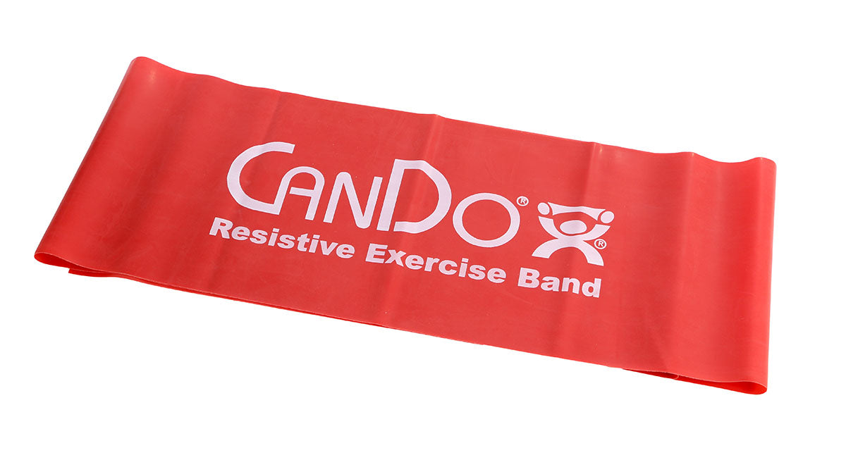 CanDo Low Powder Resistance Band, Pre-Cut Strips, 5 foot - 30/box