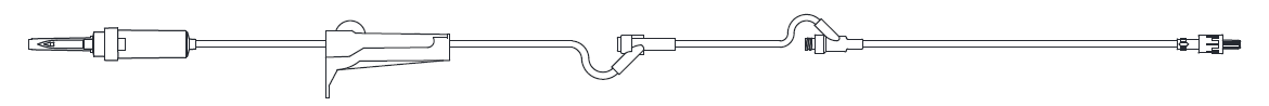 Adult Basic IV Set, 83" Length, 15 Drops/mL, 17 mL Priming Volume, Non-Vented, Roller Clamp, 1 Pre-Pierced Y Site,1 AMSafe® Needle-Free Y Site, Rotating Male Luer Lock, PE Poly Pouch, 50/cs (4447606603889)