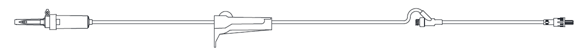 IV Admin Set, 15 Drops Per mL, 83" Length, 17mL Priming Volume, Vented/Non-Vented Basic Set, Roller Clamp, (1) AMSafe® Needle-Free Y Site 6" From Distal End, Rotating Male Luer Lock, PE Poly Pouch, 50/cs (4447606571121)