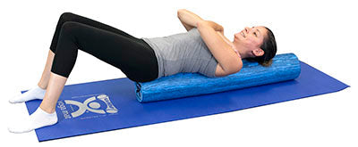 CanDo Heavy Duty EVA Foam Rollers, Blue - 6" diameter (15 cm)
