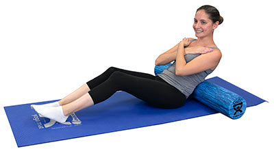 CanDo Heavy Duty EVA Foam Rollers, Blue - 6" diameter (15 cm)