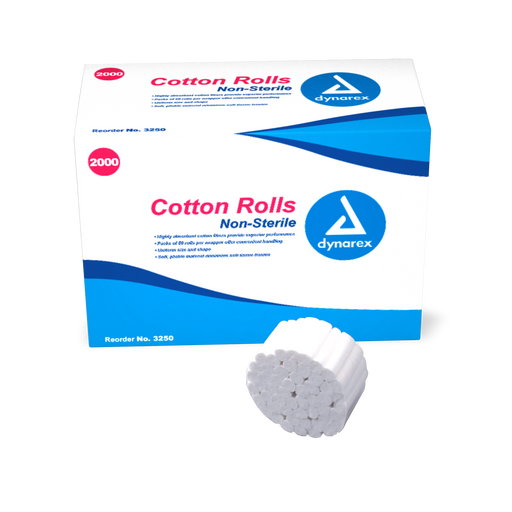 Cotton Rolls, #2 Medium, 2000/BX (4013186515057)