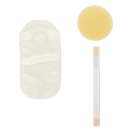 Pouchkins: One-Piece Pediatric Premie/Newborn SoftFlex Standard Wear Flat Skin Barrier, Cut-to-fit, 15/bx (4551895711857)