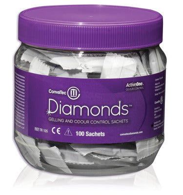 Diamonds® Gelling and Odor Control Sachets, 100 pkg/jar (4572163670129)