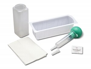 Irrigation tray with 60mL Bulb Syringe, Sterile