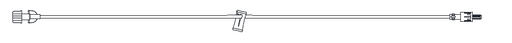 Microbore Extension Set, 38", Female Luer Lock, Slide Clamp, Rotating Male Luer Lock, 0.87ml PV, 50/cs (4447601524849)