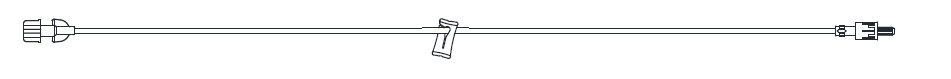 Microbore Extension Set, 38", Female Luer Lock, Slide Clamp, Rotating Male Luer Lock, 0.87ml PV, 50/cs (4447601524849)