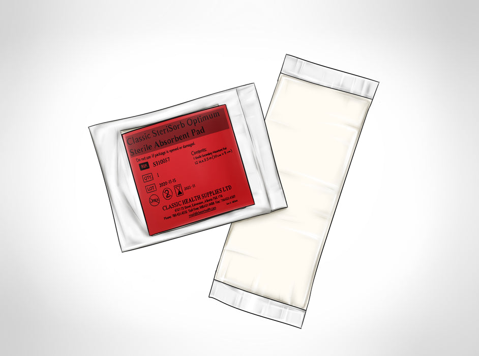 Classic SteriSorb Optimum - Sterile.  1/pkg, 100/case.  Sold by the case.