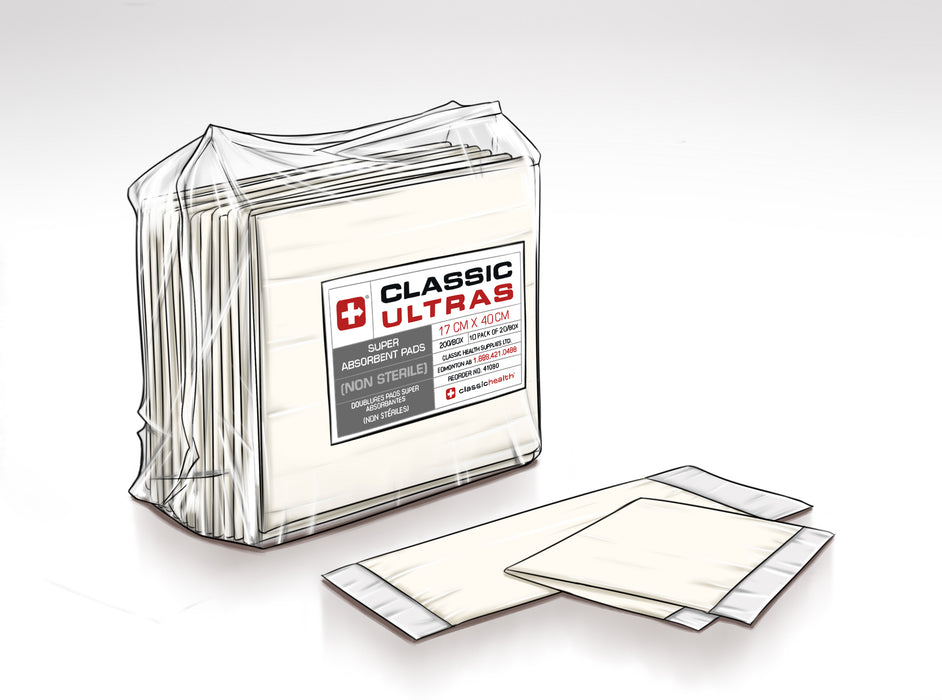 Classic Ultra - Non-Sterile. 20/pkg, 10pkg/case. Sold by the case.