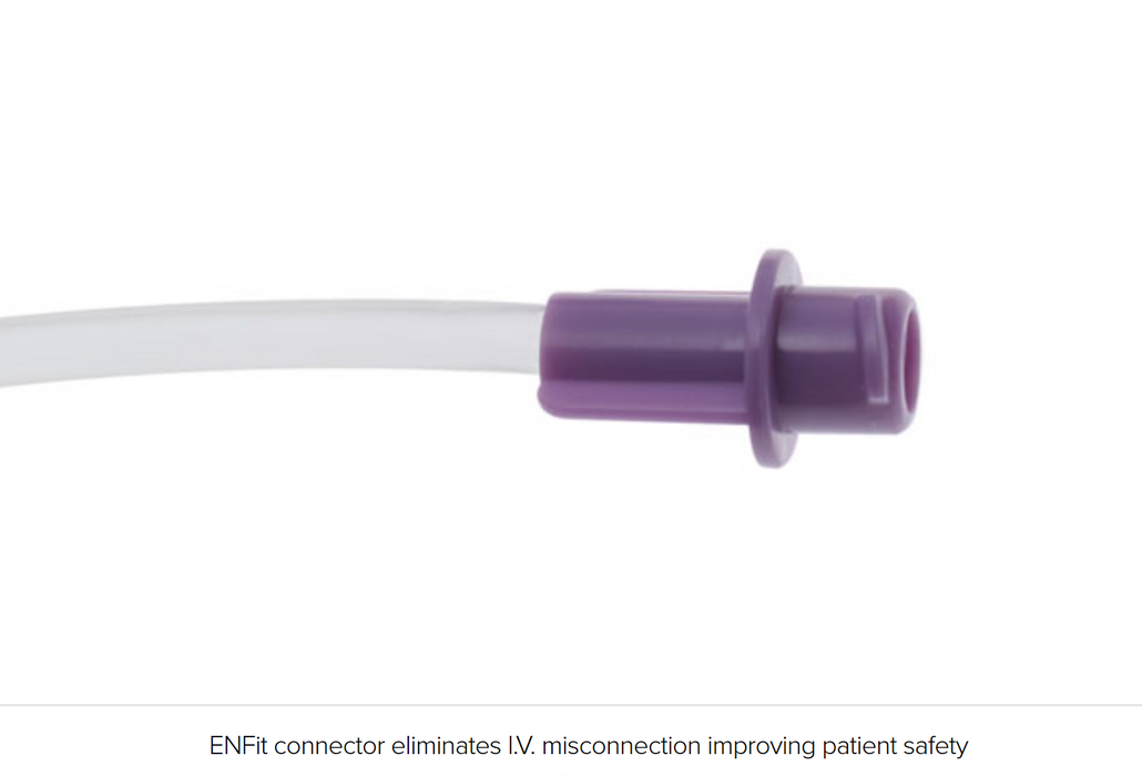 Amsure Enteral Feeding Set with ENFit Connectors, 1200ml Bag Gravity Set with ENFit Connector & Transition Connector