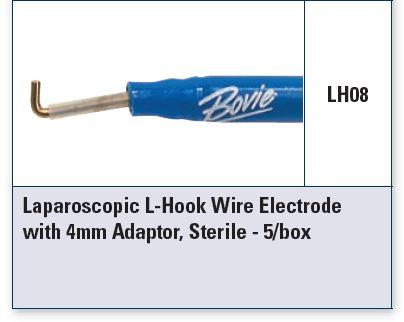 Laparoscopic Electrodes, 4mm Adaptor, Sterile, 5/bx