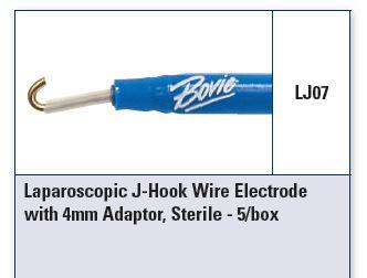 Laparoscopic Electrodes, 4mm Adaptor, Sterile, 5/bx
