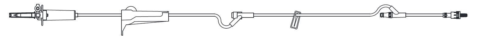 IV Admin Set, Vented/ Non-Vented, Pre-Pierced Y-Site, MicroClave® Clear Needle-Free Y-Site, Rotating Male Luer Lock, 10 Drops Per mL, 84" Length, 10.5 mL Priming Volume, 50/cs (4447599755377)