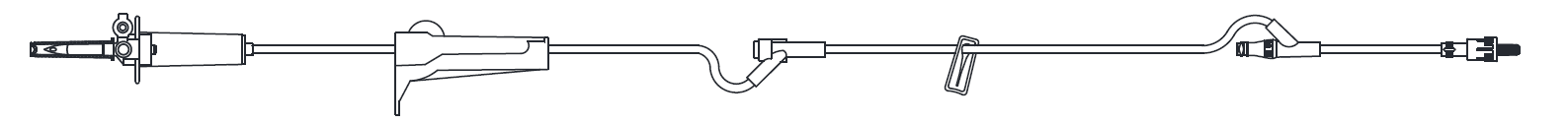 IV Admin Set, Vented/ Non-Vented, Pre-Pierced Y-Site, MicroClave® Clear Needle-Free Y-Site,  Rotating Male Luer Lock, 10 Drops Per mL, 84" Length, 10.5 mL Priming Volume, 50/cs (4447599755377)