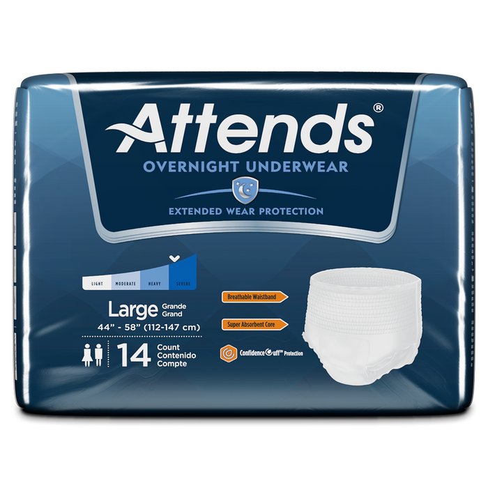 Attends Overnight Underwear with Extended Wear Protection