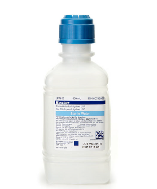 Baxter Sterile Water, 500ml (4447582355569)