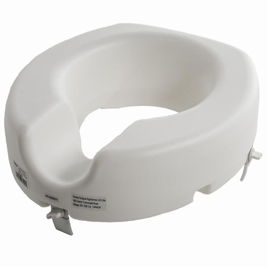 Airway 5" Universal Raised Toilet Seat. Fits Round & Elongated Bowl