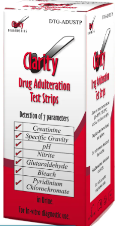 Clarity Urine Adulteration Strips, 25/bx.