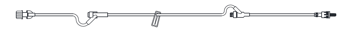 Standard Bore Tubing IV Extension Set, 6" Length, 1.5 mL Priming Volume, Female Luer Lock, 1 Pre-Pierced Y Site, 1 AMSafe Needle-Free Y Site, 1 Slide Clamp, Rotating Male Luer Lock, PE Poly Pouch, 50/cs (4447598346353)