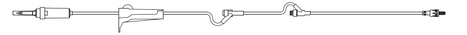 IV Admin Set, 10 Drops Per mL, 83" Length, 17mL Priming Volume, Non-Vented, Roller Clamp, 1 Pre-Pierced Y Site, 1 AMSafe Needle-Free Y Site, Rotating Male Luer Lock, PE Poly Pouch, 50/cs (90 cs/plt) (4447600672881)