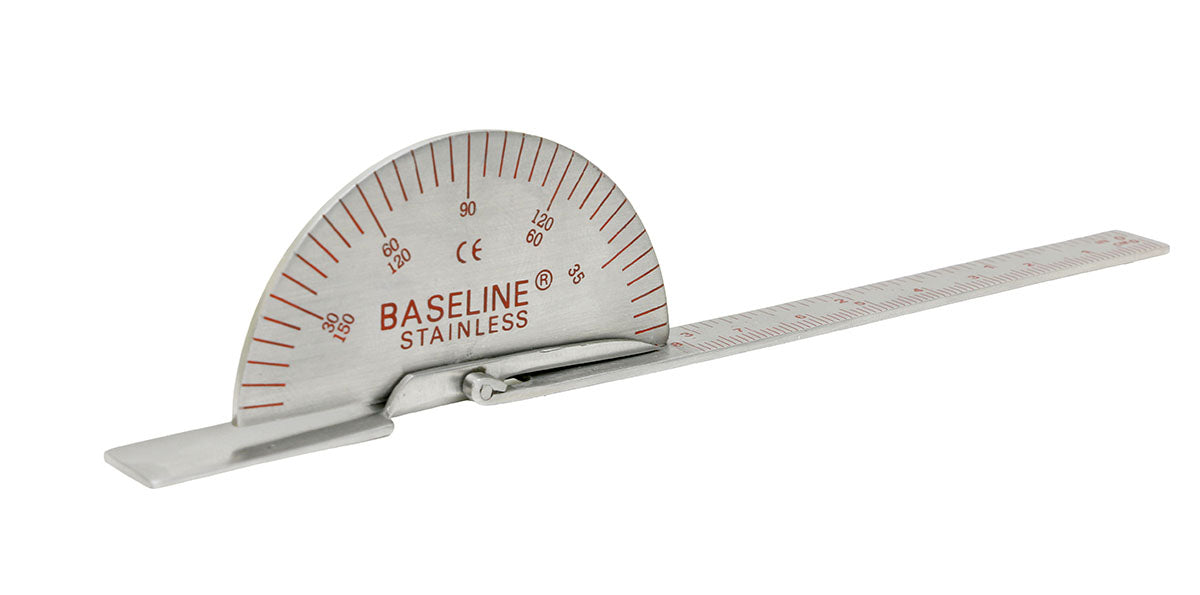 Baseline Finger Goniometer - Metal - Deluxe - 6 inch