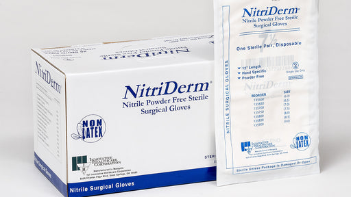 Size 7 - NitriDerm® Nitrile Surgical Gloves – Series 1352, 50pr/bx (4566643540081)