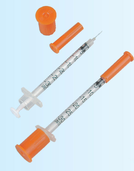 Insulin Syringe & Needle, 10/pkg, 10pkg/bx (4422883836017)