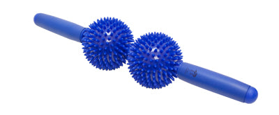 Point Relief Massage Bar - 3.5" x 17" (9 cm x 43 cm) - 2 balls, Blue