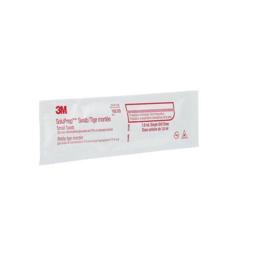 3M™ SoluPrep™ Swab, (2% w/v chlorhexidine gluconate and 70% v/v isopropyl alcohol), Clear (4447579046001)