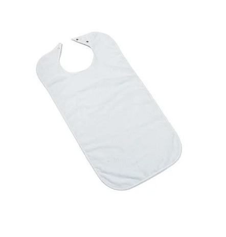 White Terry Clothing Protector (Bib)