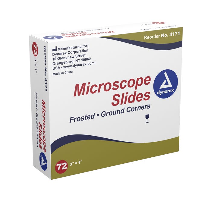 Microscope Slides, 72/bx