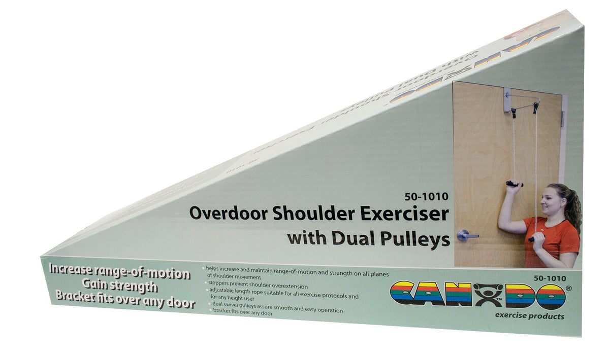 CanDo Overdoor Shoulder Pulley - Double Pulley with Door Bracket