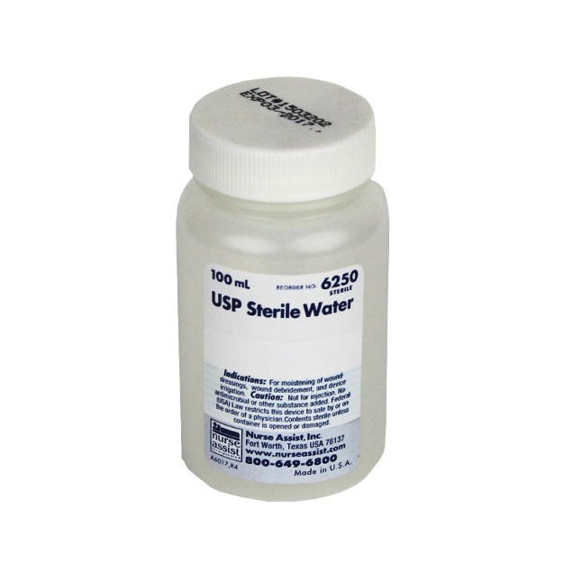USP Sterile Water 100ml, Screw Top Bottle