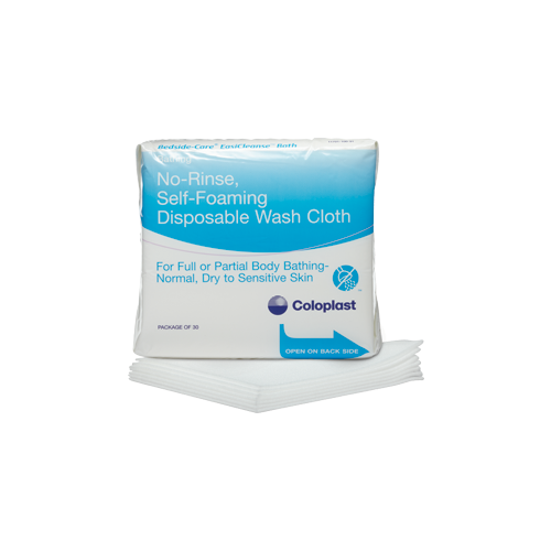 Bedside-Care® EasiCleanse™ Bath: No-rinse, self-sudsing, disposable washcloth, 5/pkg