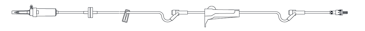 Adult Primary Piggyback IV Set, 15 Drops Per mL, 110" Length, 22 mL Priming Volume, Vented/Non-Vented, Back Check Valve, 1 Slide Clamp, 2 Pre-Pierced Y Sites, Roller Clamp, Rotating Male Luer Lock, Poly Pouch, 50/cs (4447606407281)