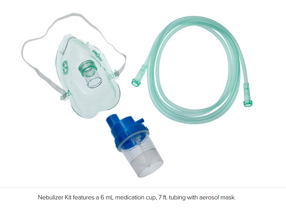 Nebulizer Kits, includes T-Mouthpiece, 7ft Tubing, 20ml Cup