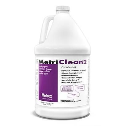 OUT OF STOCK - MetriClean 2 Low-foaming multi-purpose concentrated instrument cleaner - 1 Gallon, 4/Box (4447585697905)