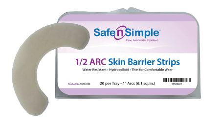 1/2 ARC Skin Barrier Strips, 1.25" Width, 20 strips