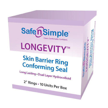 LONGEVITY Skin Barrier Conforming Seal, 2" Rings, 10/bx