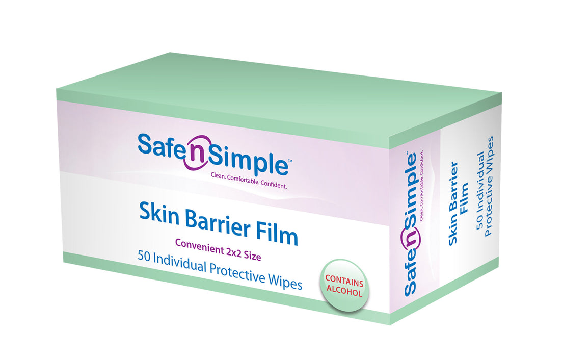 Skin Barrier Film, 2"x2", 50 wipes/bx