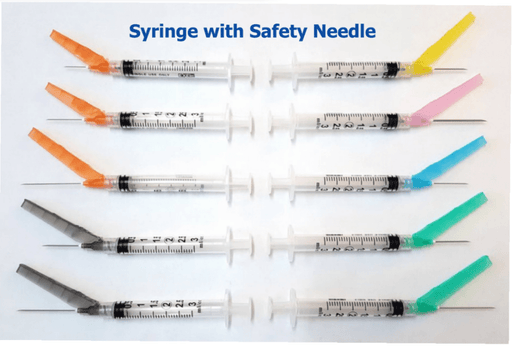 Safety Syringe with Safety Needle, 50/bx (4422881804401)