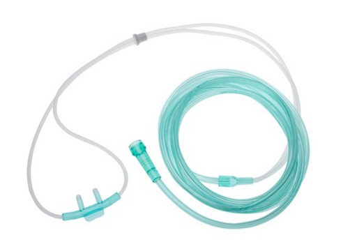 Nasal Oxygen Cannula, Adult, Curved, Non-flared tip with 84" Tubing (4519570374769)