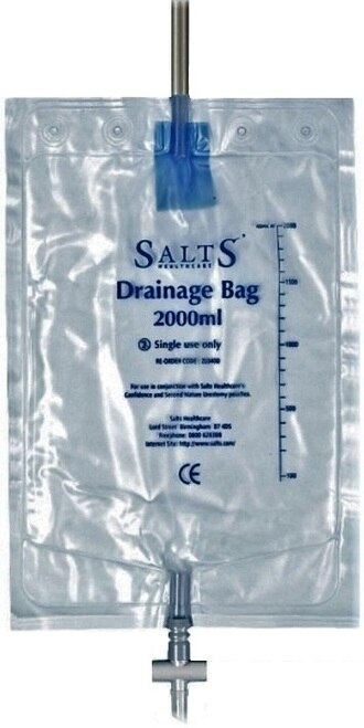 Salts Night Drainage Bag, 2000mL capacity