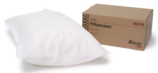Pillowcase/Cover, Tissue/ Poly, 21" x 30", White, 100/bx (4490828677233)