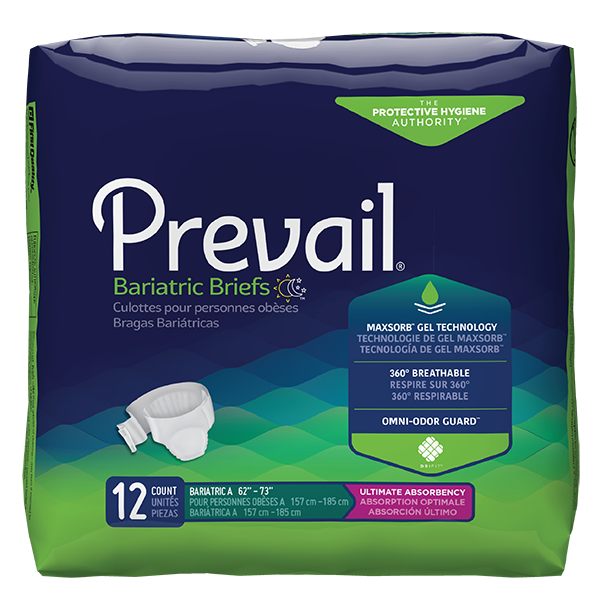 Prevail Bariatric Briefs Maximum to Ultimate Absorbency