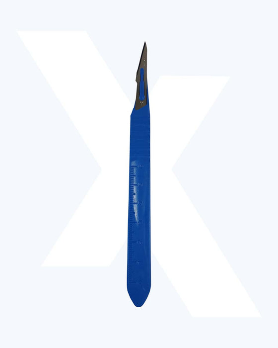 Scalpel, Stainless Steel Blade, Disposable, 10/bx.