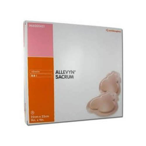 ALLEVYN™ Adhesive Hydrocellular Foam Dressing, Sacrum, 6.7" x 6.7", 10/bx